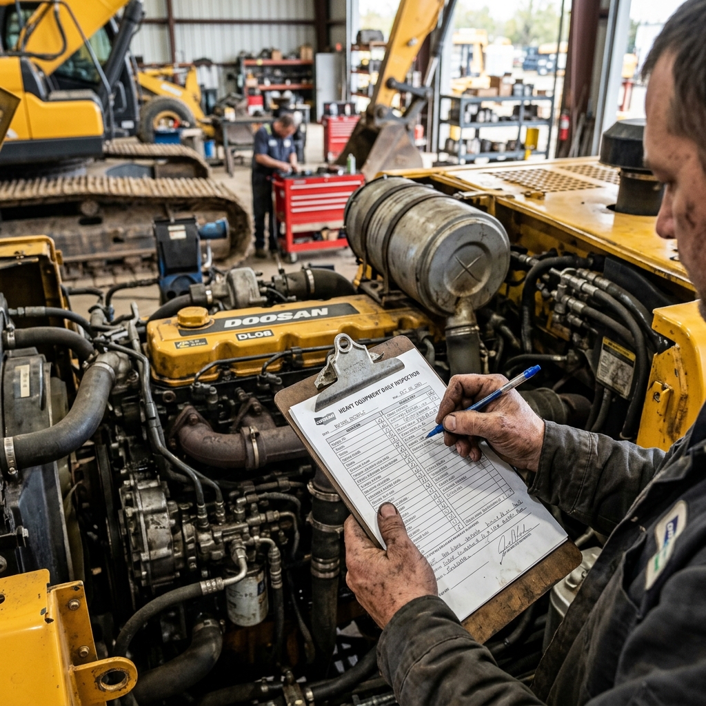 Inspección detallada de motor de maquinaria